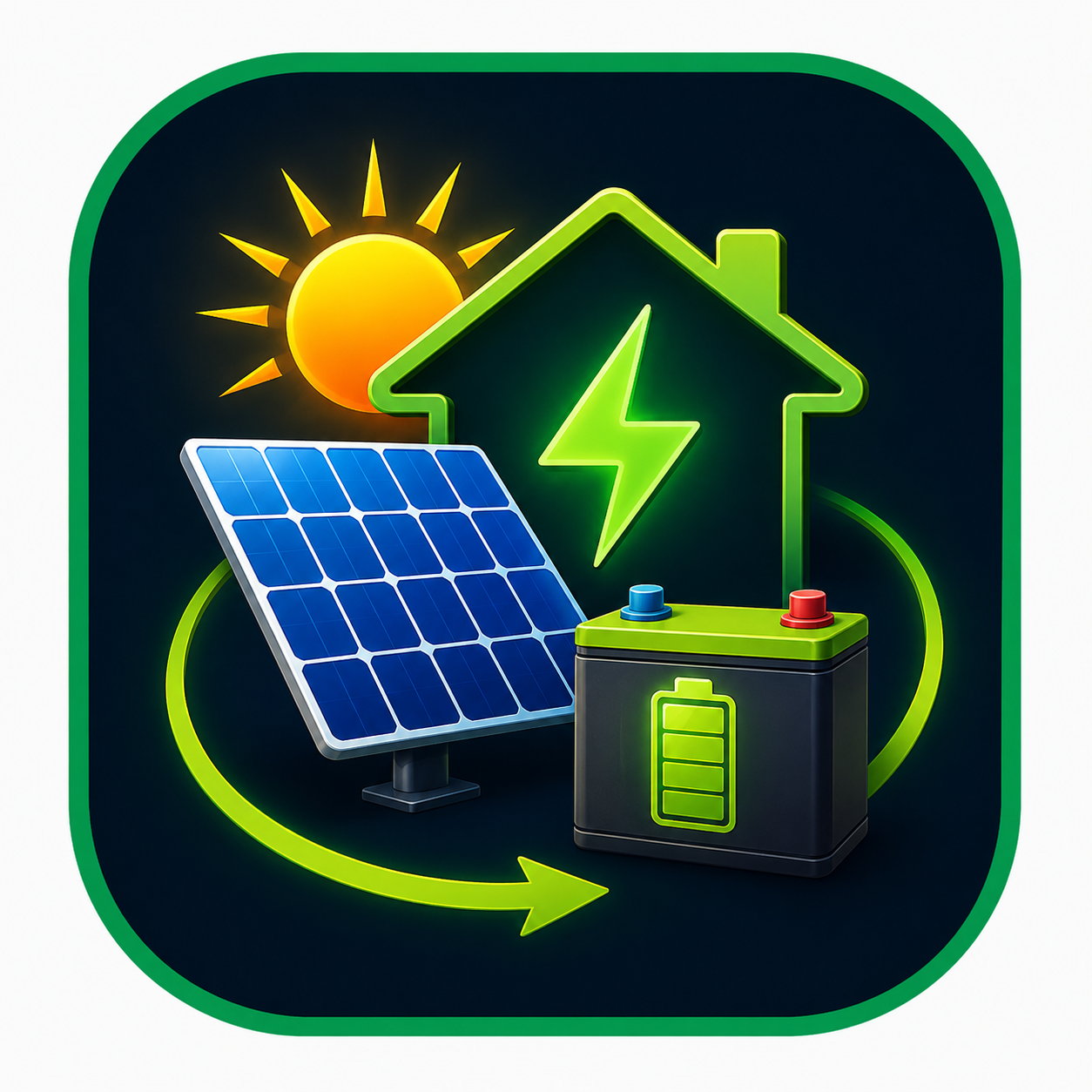 Off-Grid solar system with battery storage